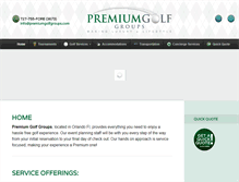 Tablet Screenshot of premiumgolfgroups.com